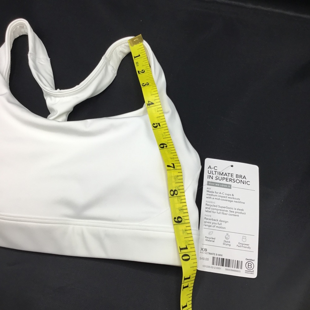 NWT Athleta Ultimate Sports Bra SuperSonic white - Picture 10 of 12